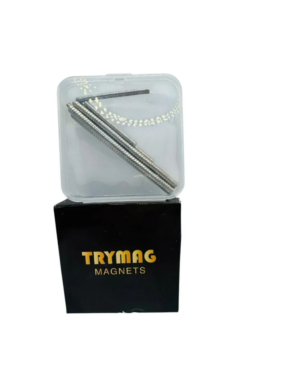 Trymag Magnets Strong Neodymium 100-Piece Mini Round Disc Set For Crafts Office